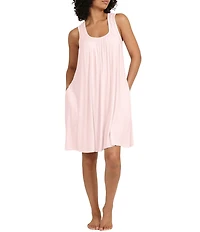 Papinelle Solid Pleated Modal Nightgown