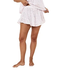 Papinelle Swiss Dot Sleeveless Scoop Neck Woven Shorty Pajama Set