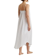Papinelle Woven Swiss Dot Sleeveless Nightgown