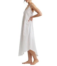 Papinelle Woven Swiss Dot Sleeveless Nightgown