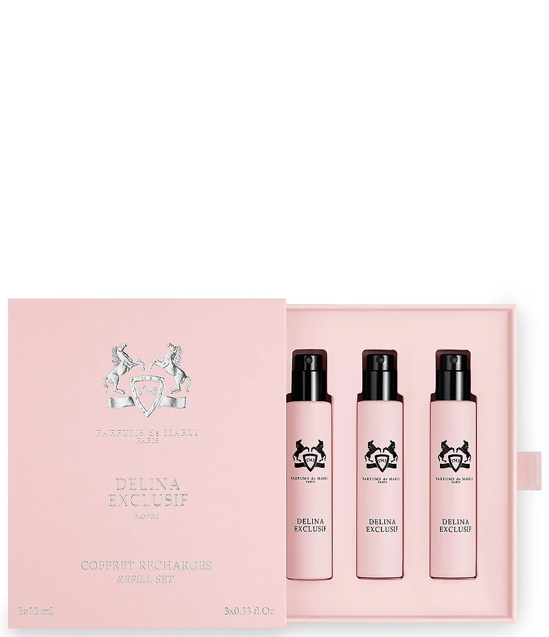 PARFUMS de MARLY Delina Exclusif Parfum 3-Piece Travel Spray Refill Set