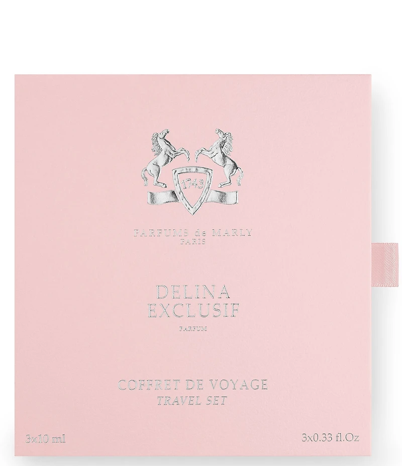 PARFUMS de MARLY Delina Exclusif Parfum Refillable Travel Set with Case