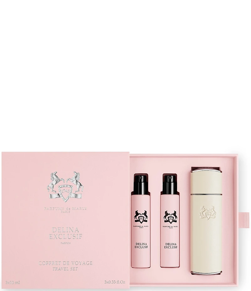 PARFUMS de MARLY Delina Exclusif Parfum Refillable Travel Set with Case