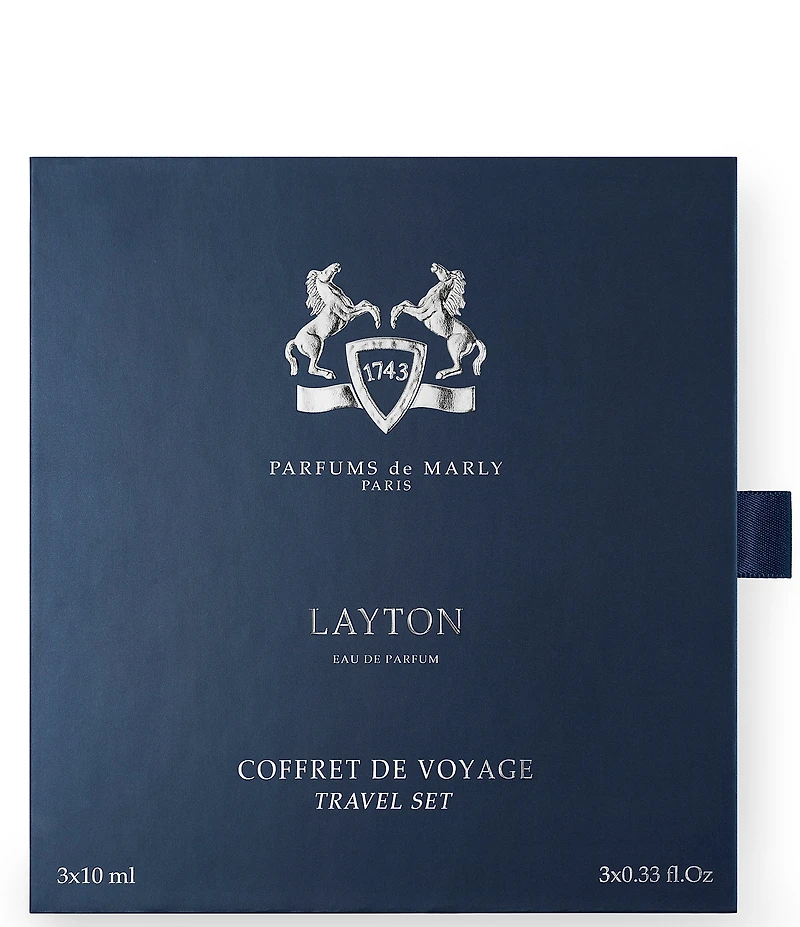 PARFUMS de MARLY Men's Layton Eau de Parfum Refillable Travel Set with Case
