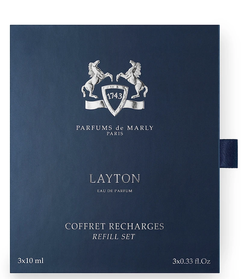 PARFUMS de MARLY Men's Layton Eau de Parfum Refillable Travel Set with Case