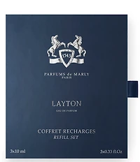 PARFUMS de MARLY Men's Layton Eau de Parfum Refillable Travel Set with Case