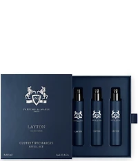 PARFUMS de MARLY Men's Layton Eau de Parfum Refillable Travel Set with Case