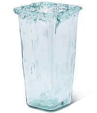 Park Hill Oceana Organic Glass Square Vase