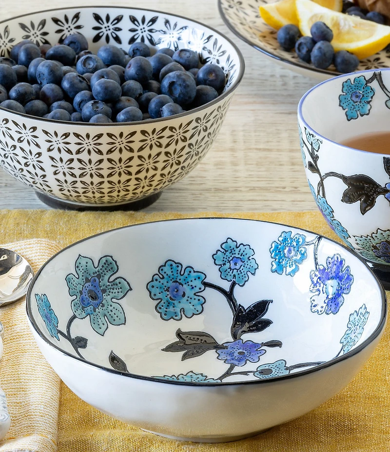 Park Hill Periwinkle Vine Pattern Bowl