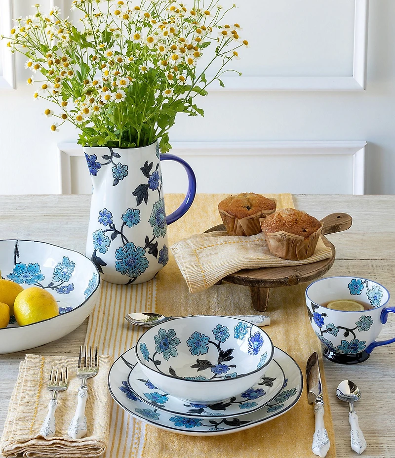 Park Hill Periwinkle Vine Pattern Bowl