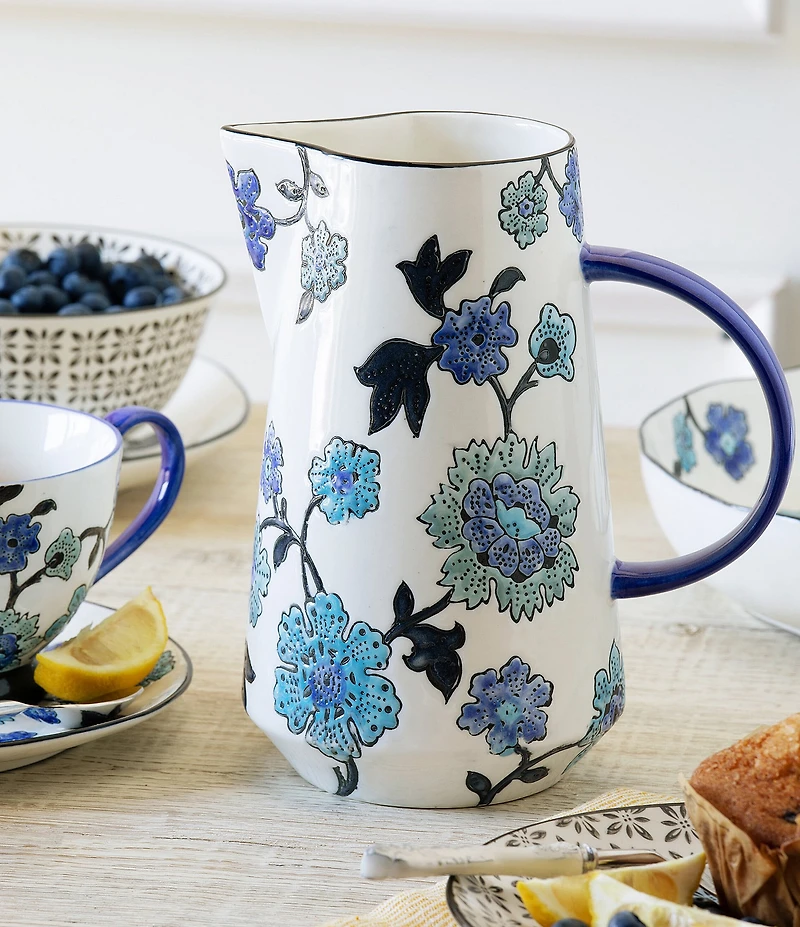 Park Hill Periwinkle Vine Pattern Pitcher