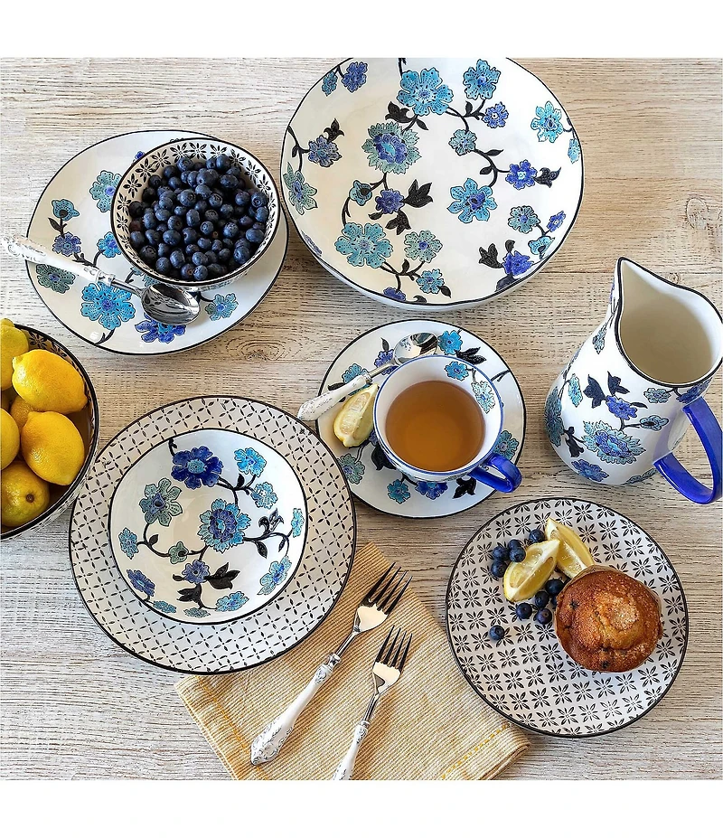 Park Hill Periwinkle Vine Pattern Serving Bowl