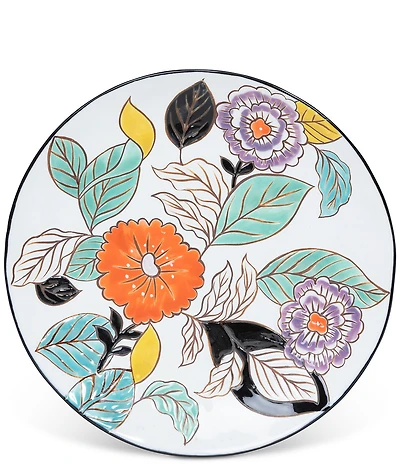 Park Hill Poppy Garden Stoneware Dinner Plate