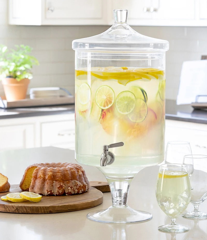 Park Hill Sleek Crystal Dispenser, 12-quart