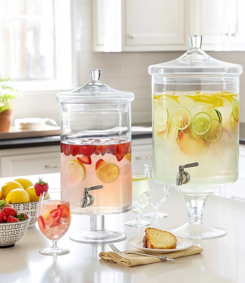 Park Hill Sleek Crystal Dispenser, 12-quart