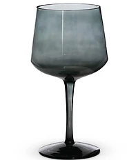 Park Hill Urban Farmhouse Collection Florian Smoke Glass Tall Stemmed Bowl