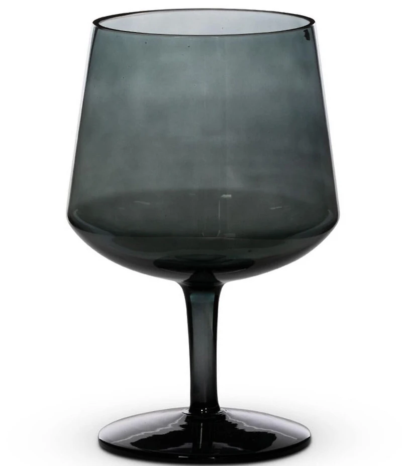 Park Hill Urban Farmhouse Collection Florian Smoked Glass Short Stemmed Bowl