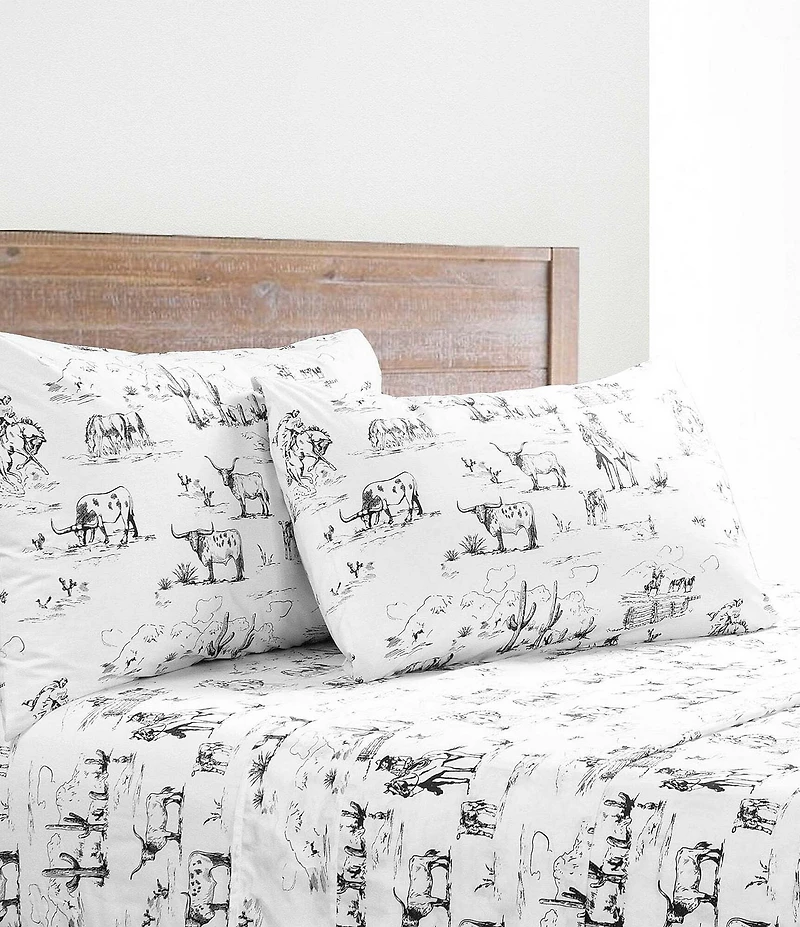 HiEnd Accents x Paseo Road 200-Thread Count Cotton Ranch Life Sheet Set