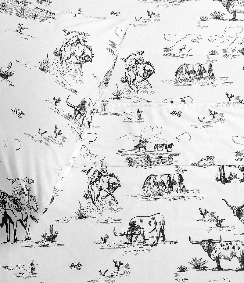 HiEnd Accents x Paseo Road 200-Thread Count Cotton Ranch Life Sheet Set