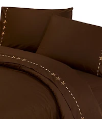 HiEnd Accents x Paseo Road 350-Thread Count Embroidered Star Sheet Set