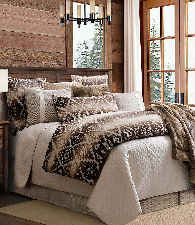 HiEnd Accents x Paseo Road Chalet Southwestern Geometric Pattern Duvet Cover Mini Set