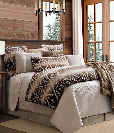 HiEnd Accents x Paseo Road Chalet Southwestern Geometric Pattern Duvet Cover Mini Set