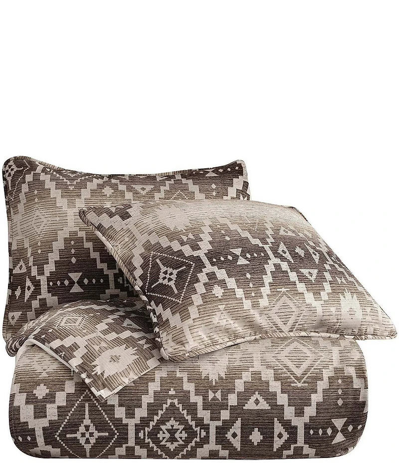 HiEnd Accents x Paseo Road Chalet Southwestern Geometric Pattern Duvet Cover Mini Set