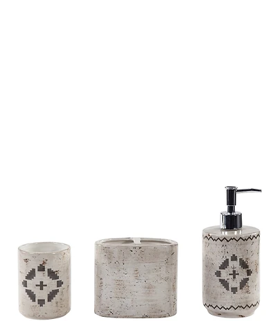 Paseo Road Dakota Ceramic 3-Piece Bath Countertop Accessory Set