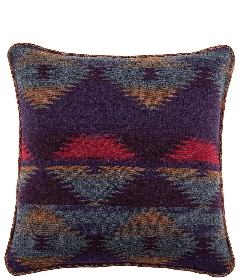 HiEnd Accents x Paseo Road Gila Geometric Print Wool Blend Square Pillow