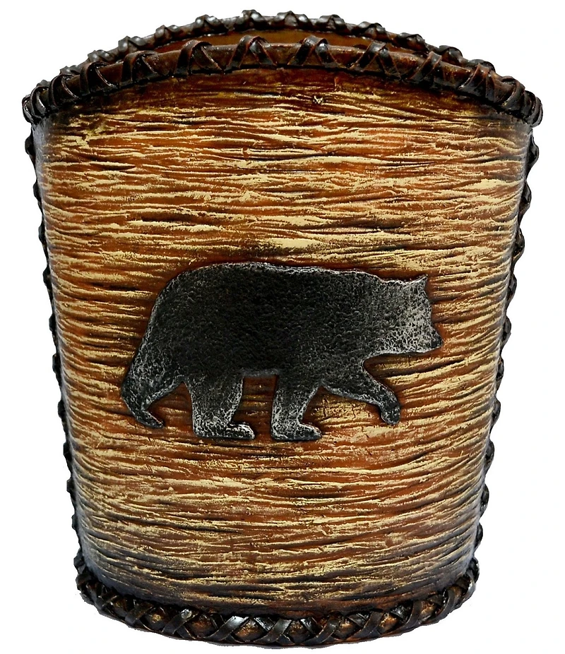 HiEnd Accents x Paseo Road Lodge Bear 5-Piece Bathroom Accessory Collection Set