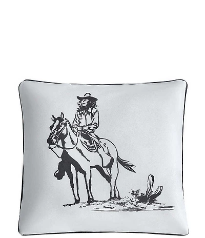 HiEnd Accents x Paseo Road Ranch Life Western Cowgirl Indoor/Outdoor Square Pillow
