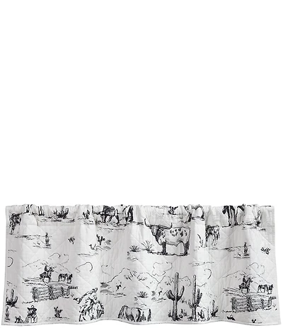 HiEnd Accents x Paseo Road Ranch Life Western Quilted Reversible Window Valance