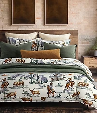 HiEnd Accents x Paseo Road Ranch Life Western Reversible Duvet Cover Mini Set