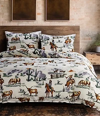 HiEnd Accents x Paseo Road Ranch Life Western Reversible Duvet Cover Mini Set