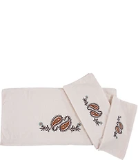 Paseo Road Rebecca Embroidered Western Paisley 3-Piece Bath Towel Set