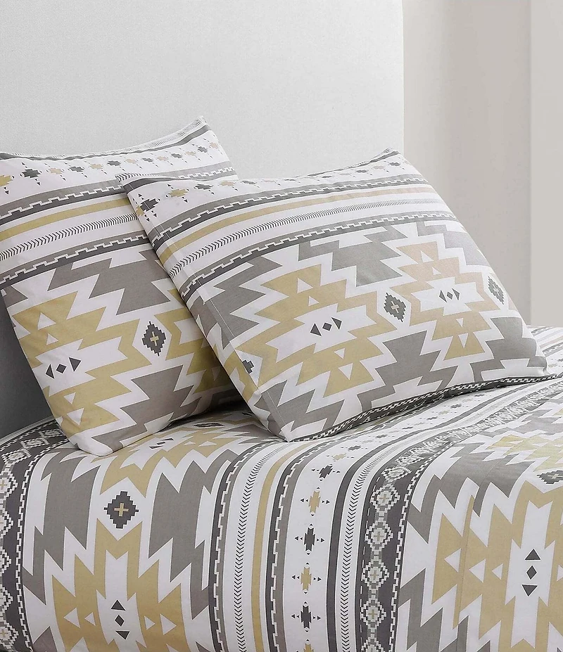 HiEnd Accents x Paseo Road Southwestern Desert Sage Cotton Sheet Set