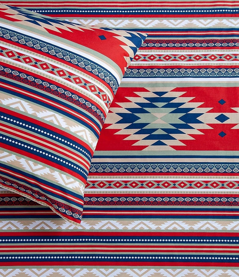 HiEnd Accents x Paseo Road Southwestern Geometric Pattern Del Sol Sheet Set