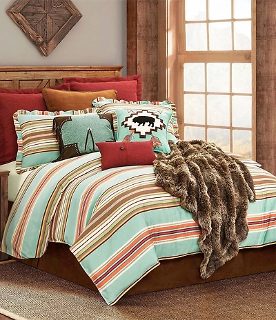 Paseo Road by HiEnd Accents Southwestern Serape Striped Duvet Cover