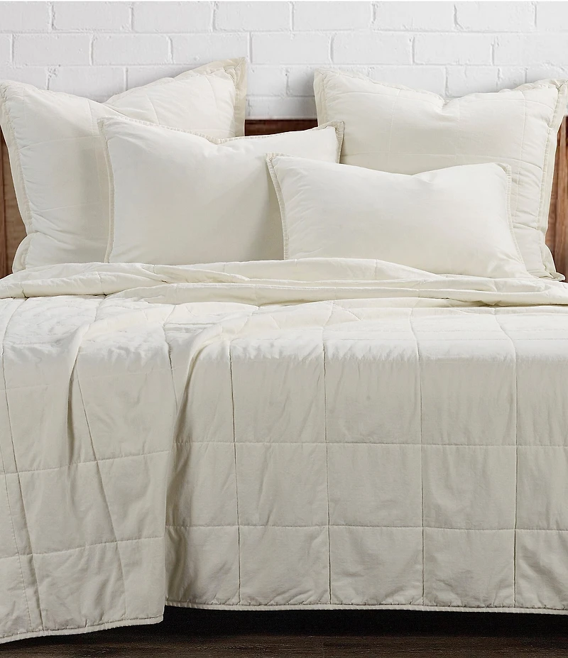 HiEnd Accents Stonewashed Cotton Canvas Coverlet Mini Set