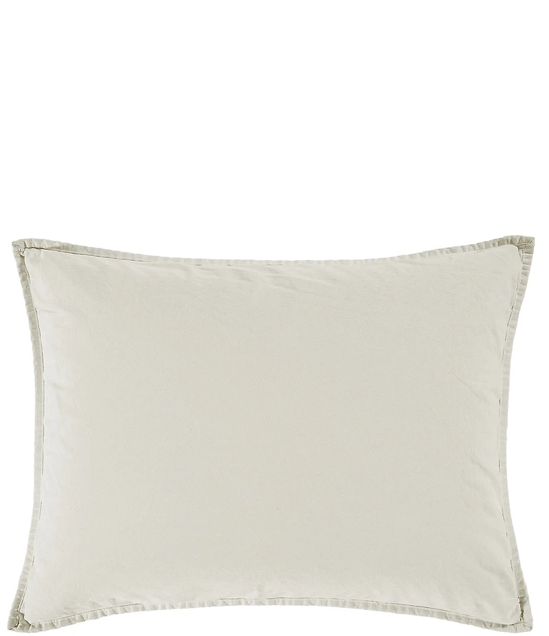 HiEnd Accents Stonewashed Cotton Canvas Pillow Sham