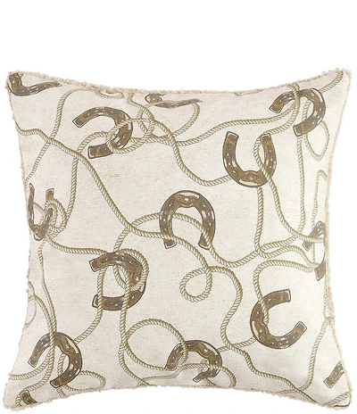 HiEnd Accents x Paseo Road Tasha Polizzi Collection Pierre Equestrian Western Square Pillow