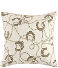 HiEnd Accents x Paseo Road Tasha Polizzi Collection Pierre Equestrian Western Square Pillow