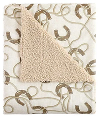 HiEnd Accents x Paseo Road Tasha Polizzi Collection Pierre Equestrian Western Throw Blanket