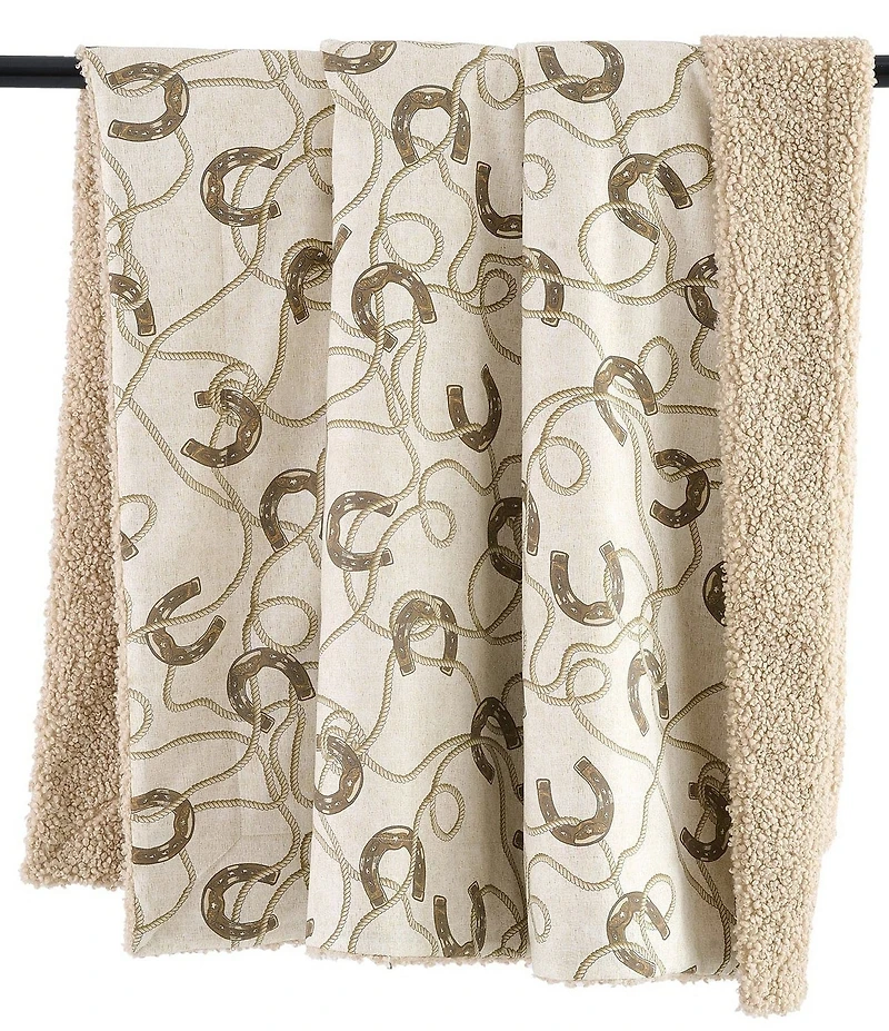 HiEnd Accents x Paseo Road Tasha Polizzi Collection Pierre Equestrian Western Throw Blanket