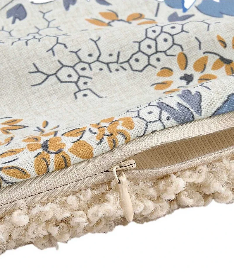 HiEnd Accents x Paseo Road Tasha Polizzi Collection Sandra Teddy-Backed Square Pillow