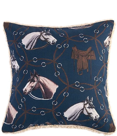 HiEnd Accents x Paseo Road Tasha Polizzi Collection Saratoga Western Teddy Square Pillow
