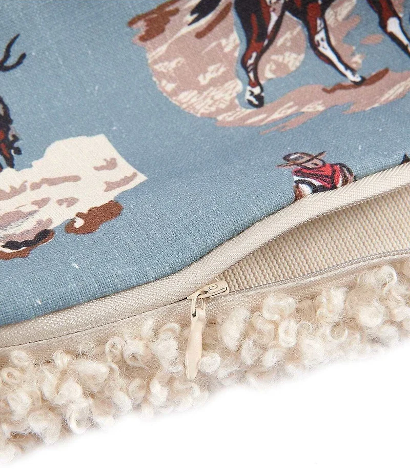 HiEnd Accents x Paseo Road Tasha Polizzi Collection Settler Western Teddy Square Pillow