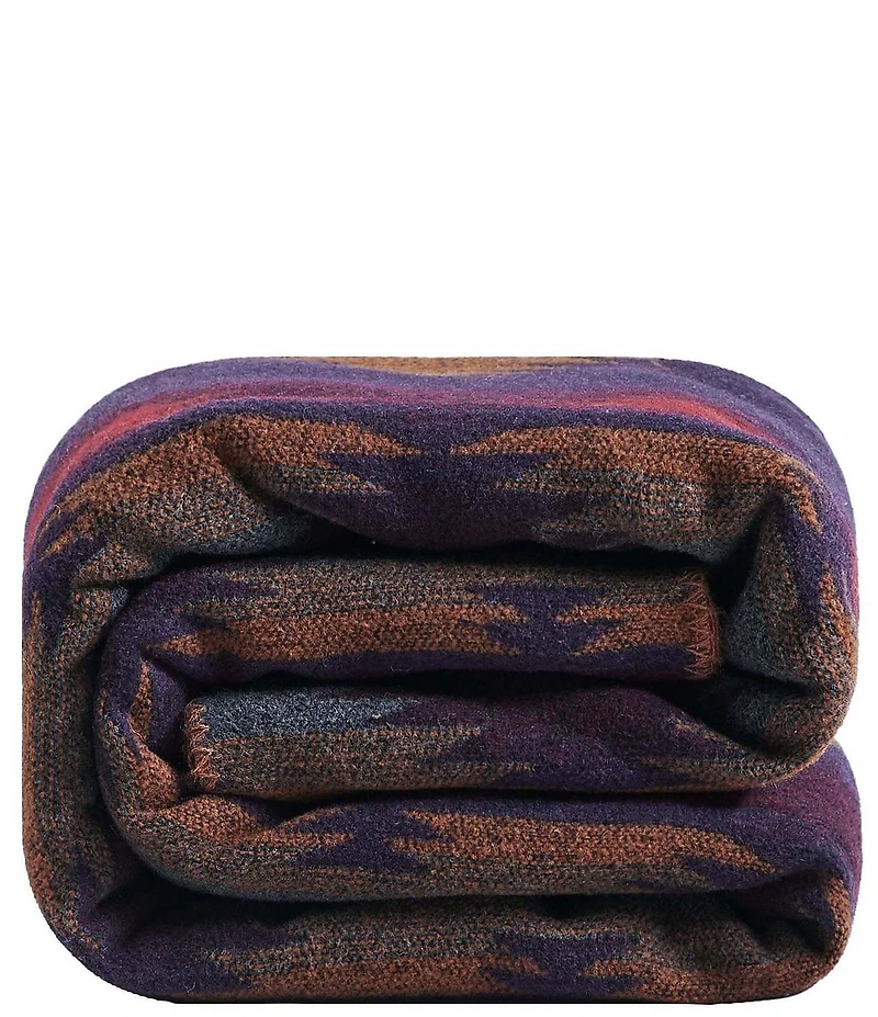 HiEnd Accents x Paseo Road Western Geometric Print Gila Wool Blend Bed Blanket
