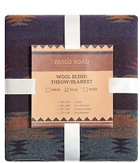 HiEnd Accents x Paseo Road Western Geometric Print Gila Wool Blend Bed Blanket