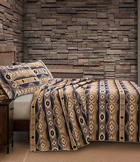 Paseo Road by HiEnd Accents Western Geometric Print Taos Wool Blend Blanket Mini Set